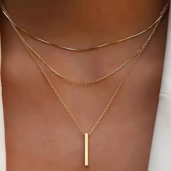 NWT three layer bar necklace - Picture 1 of 3